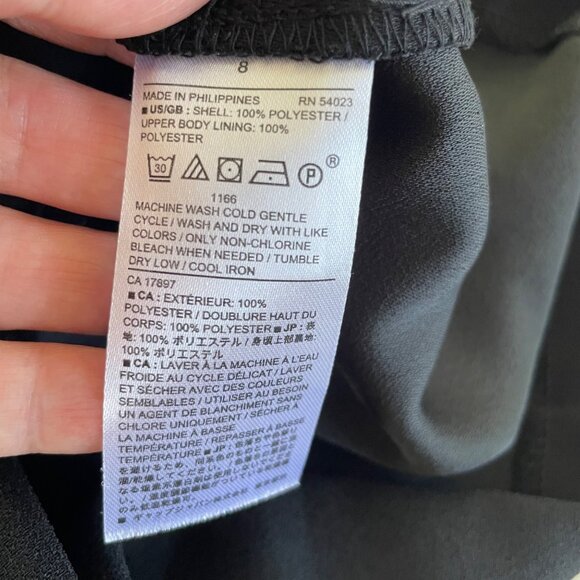 NWT Banana Republic Women's Size 8 Black Romper Shorts Keyhole Back NEW - Picture 6 of 8